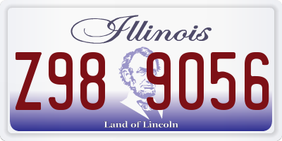 IL license plate Z989056