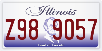 IL license plate Z989057