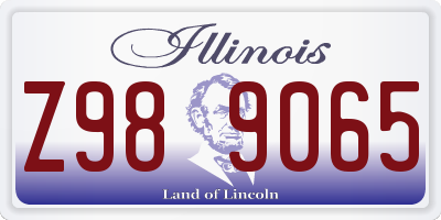 IL license plate Z989065