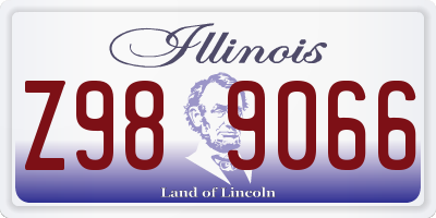 IL license plate Z989066