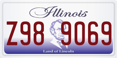 IL license plate Z989069