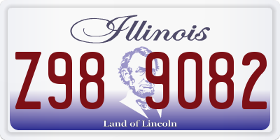 IL license plate Z989082