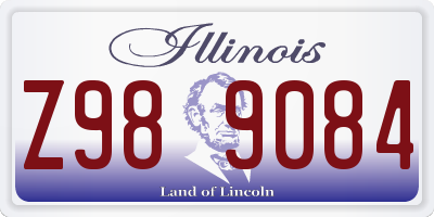 IL license plate Z989084