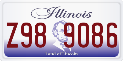 IL license plate Z989086