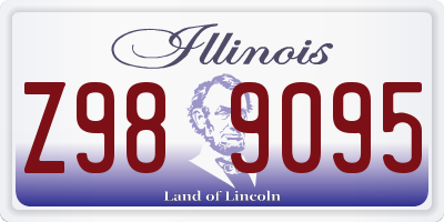 IL license plate Z989095