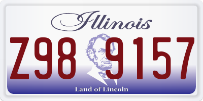 IL license plate Z989157