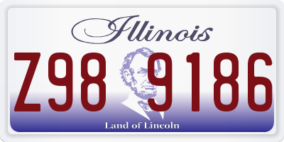 IL license plate Z989186