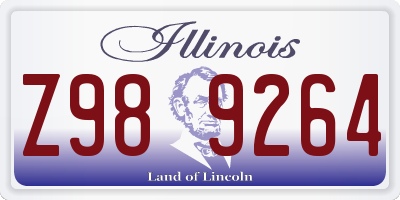 IL license plate Z989264