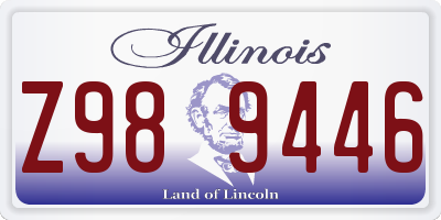 IL license plate Z989446