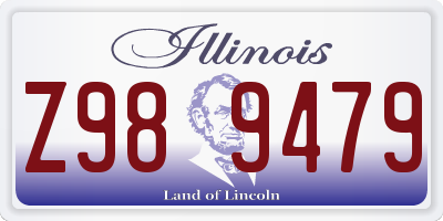 IL license plate Z989479