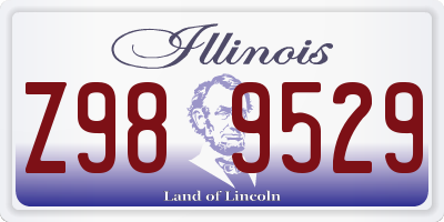 IL license plate Z989529