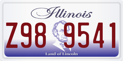 IL license plate Z989541