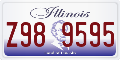 IL license plate Z989595