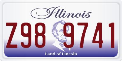 IL license plate Z989741