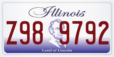 IL license plate Z989792