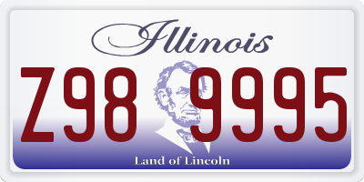 IL license plate Z989995