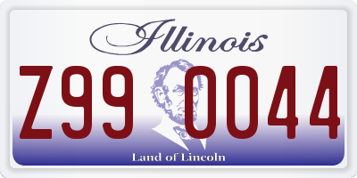 IL license plate Z990044