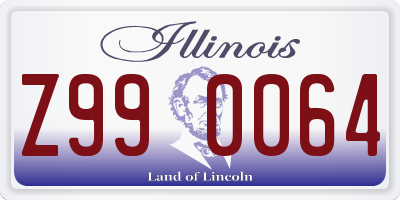 IL license plate Z990064