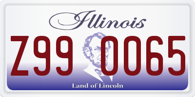 IL license plate Z990065