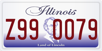 IL license plate Z990079