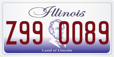 IL license plate Z990089