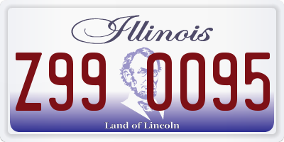 IL license plate Z990095