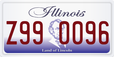 IL license plate Z990096