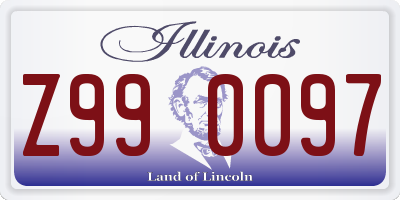 IL license plate Z990097