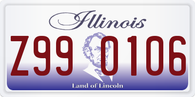 IL license plate Z990106