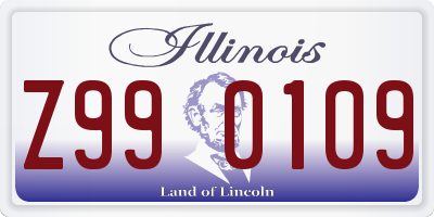 IL license plate Z990109