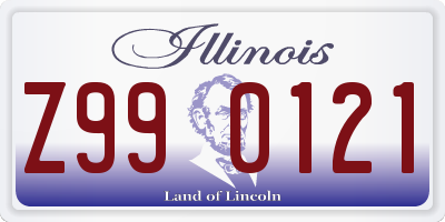 IL license plate Z990121