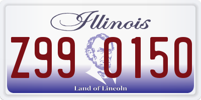 IL license plate Z990150