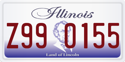 IL license plate Z990155