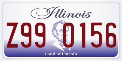 IL license plate Z990156