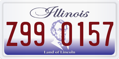 IL license plate Z990157