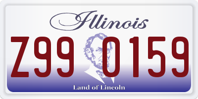 IL license plate Z990159