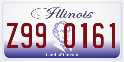 IL license plate Z990161