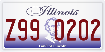 IL license plate Z990202