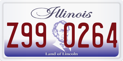 IL license plate Z990264