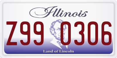 IL license plate Z990306