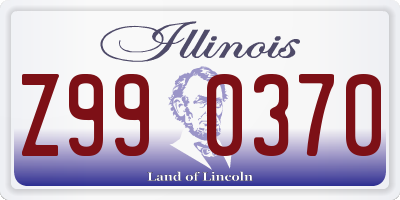 IL license plate Z990370