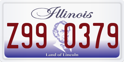 IL license plate Z990379