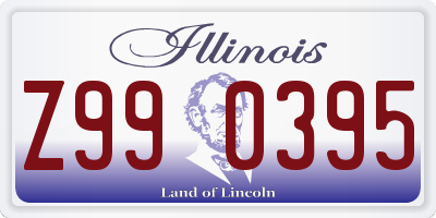 IL license plate Z990395