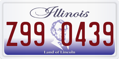 IL license plate Z990439