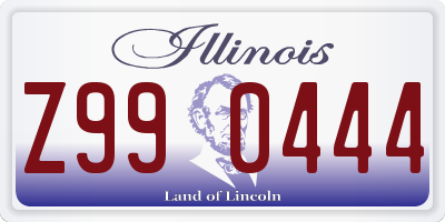 IL license plate Z990444