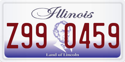 IL license plate Z990459