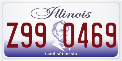 IL license plate Z990469