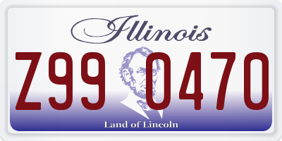 IL license plate Z990470