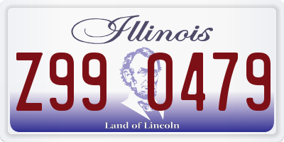 IL license plate Z990479