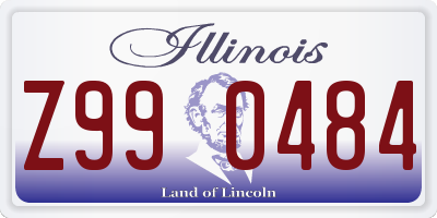 IL license plate Z990484